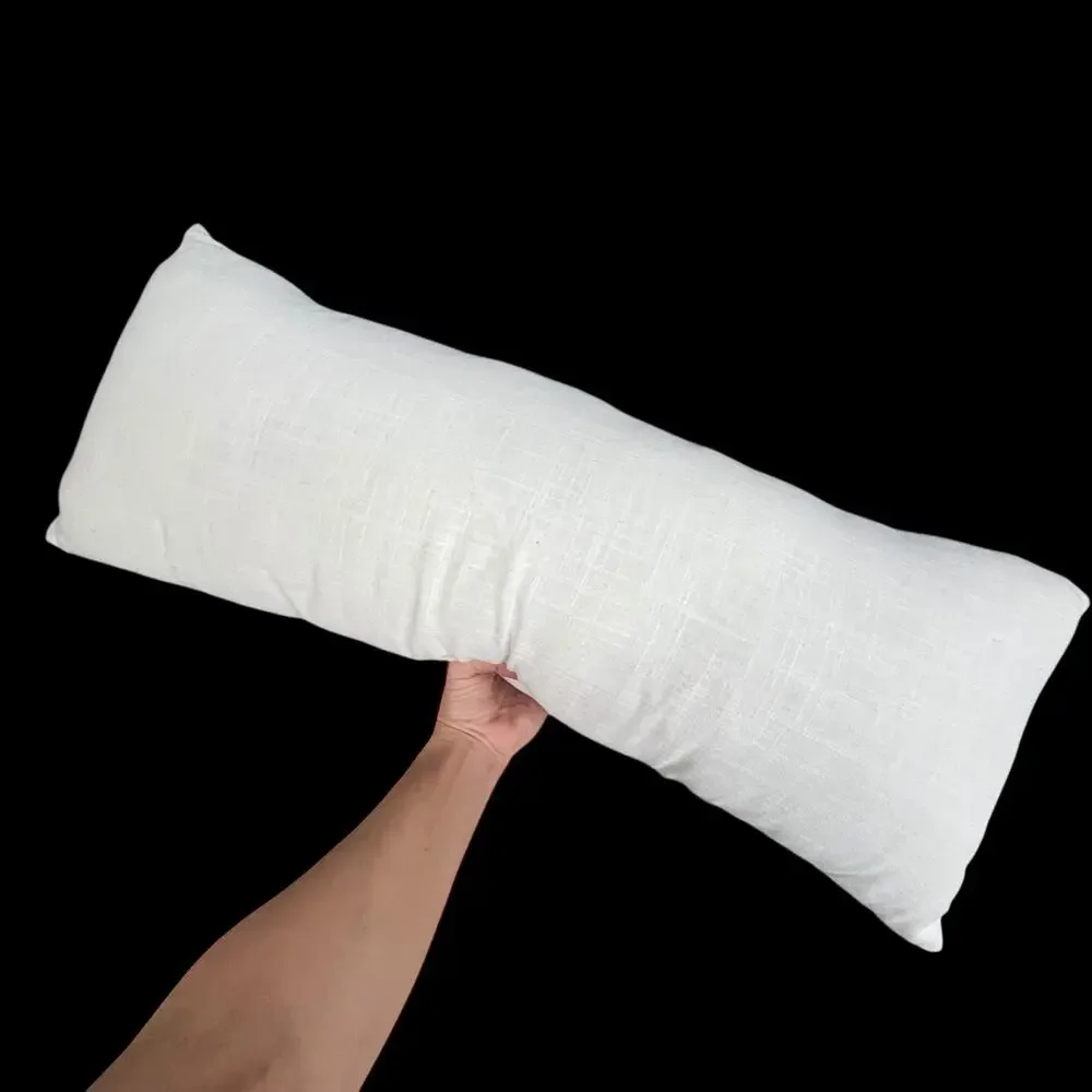 Pier 1 Happy Holidays Poinsettia Pillow Christmas Long White Rectangular READ